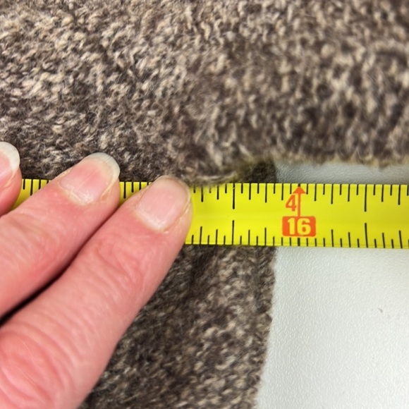 Toad & Co Brown Shawl Lambswool Knit Zip-Up - Picture 5 of 12